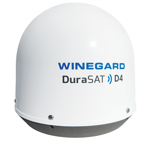 DuraSAT D4 In-Motion Trucking Satellite Antenna - White
