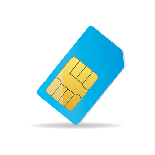 Graphic of a replacement SIM card